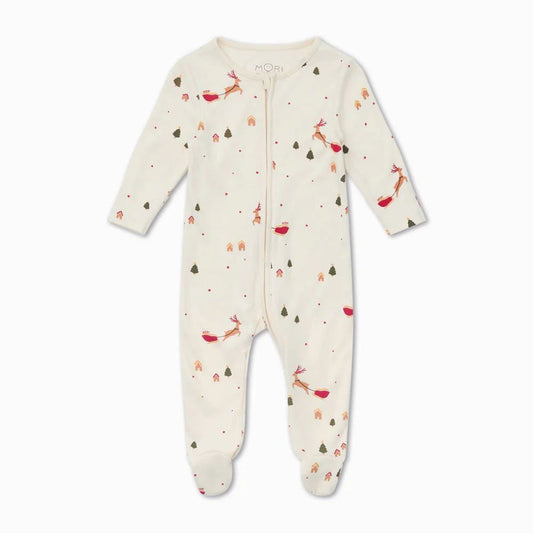 Mori Clever Zip Up Sleepsuit