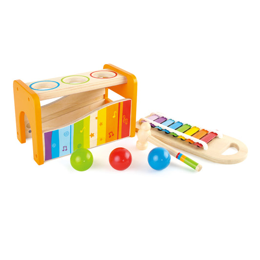 Hape | POUND & TAP BENCH with Slide Out Xylophone