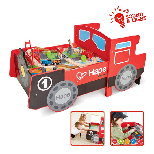 Hape | TIDY-UP TRAIN & RAILWAY SET