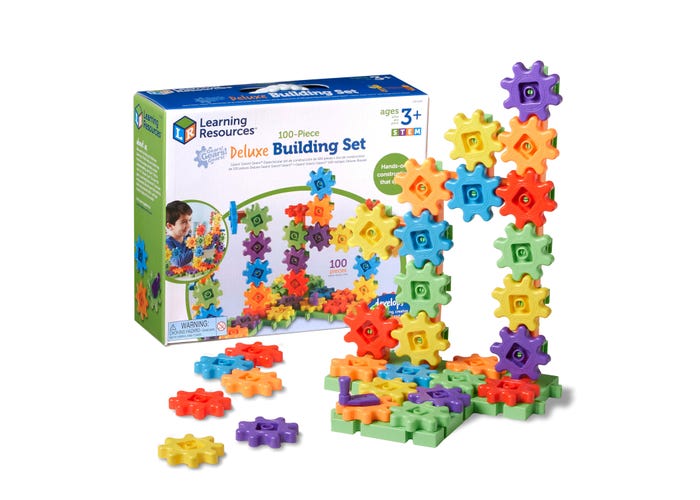 Learning Resources | Gears! Gears! Gears! 100-Piece Deluxe Building Set