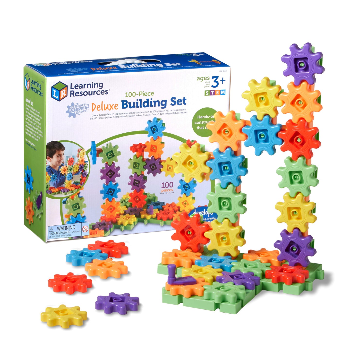 Learning Resources | Gears! Gears! Gears! 100-Piece Deluxe Building Set