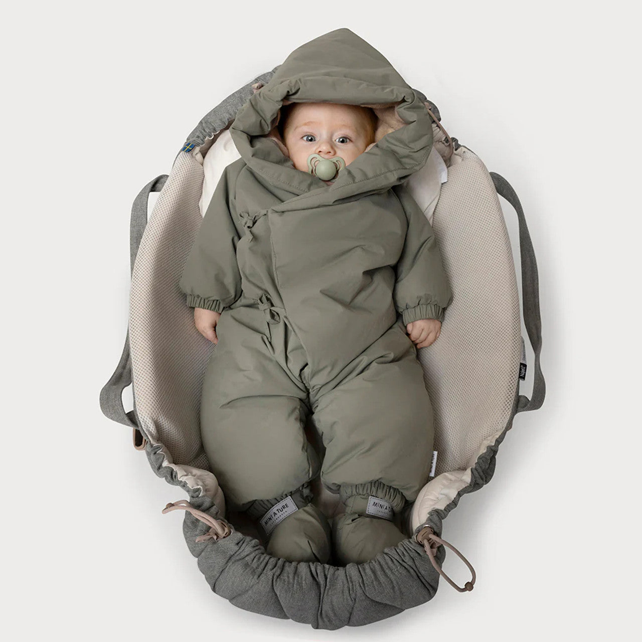 Mini A Ture Fianna Fleece Lined Winter Pramsuit - 24FW Vert