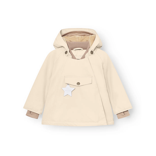 Mini A Ture Wang Fleece Lined Winter Jacket - 24FW Angora Cream