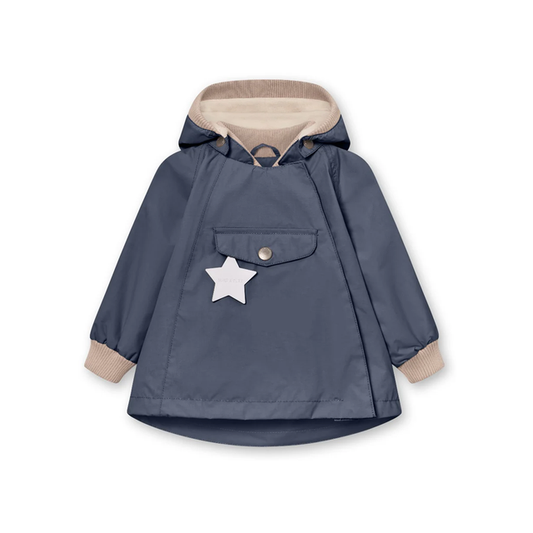 Mini A Ture Wang Matwai fleece lined spring jacket 25SS Ombre Blue