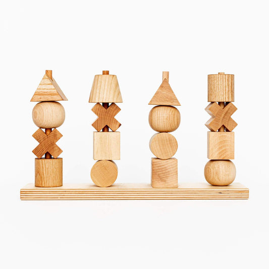 WoodenStory | WOODEN NATURAL STACKING TOY XL