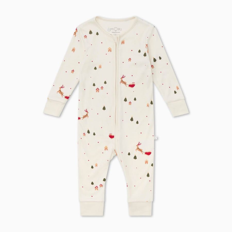 Mori Clever Zip Up Sleepsuit