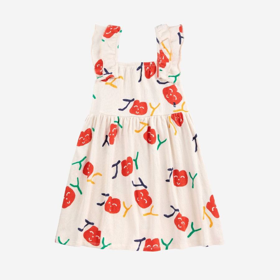 Bobo Choses Smiling All Over Ruffle Dress