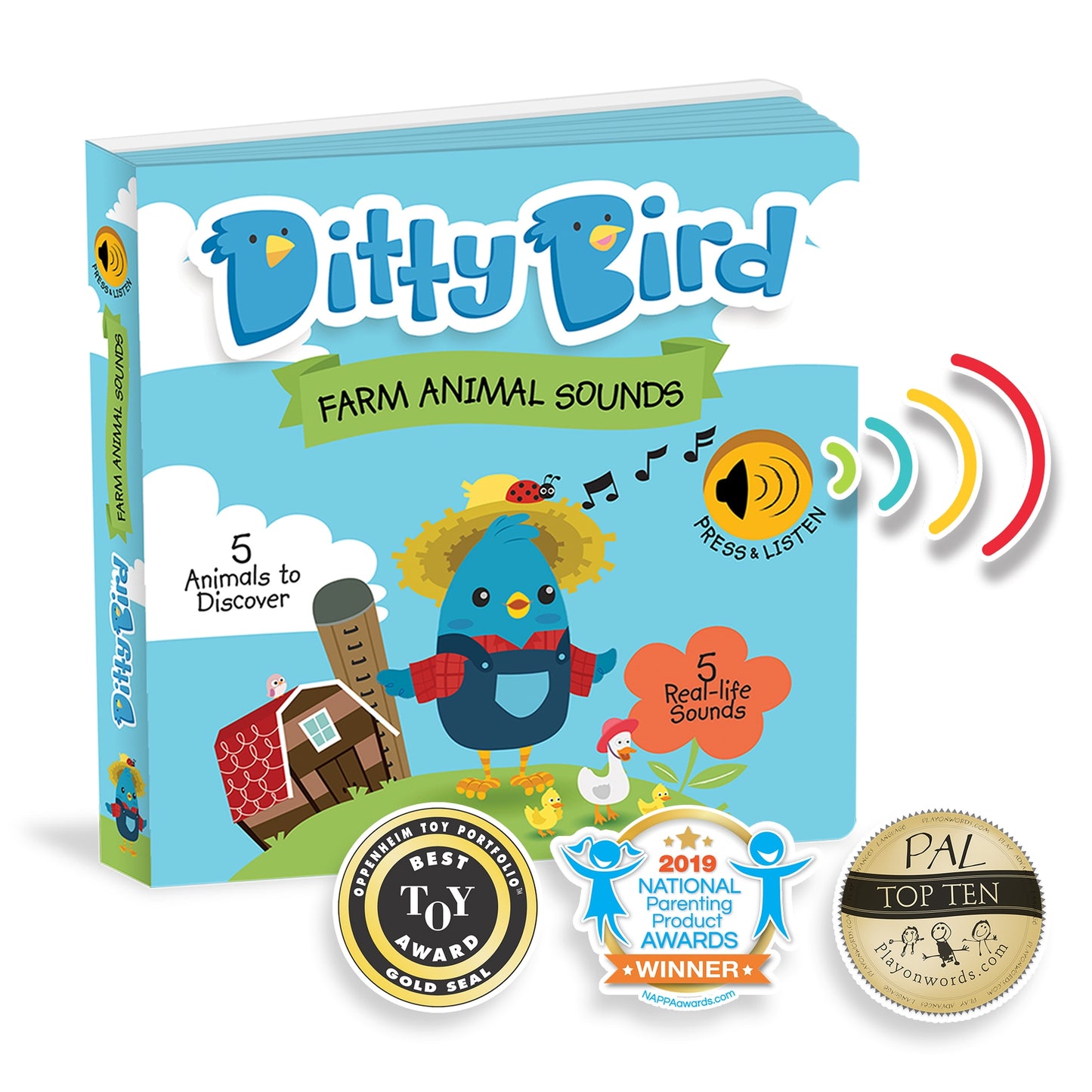 Ditty Bird Baby Sound Book: Farm Animal Sounds