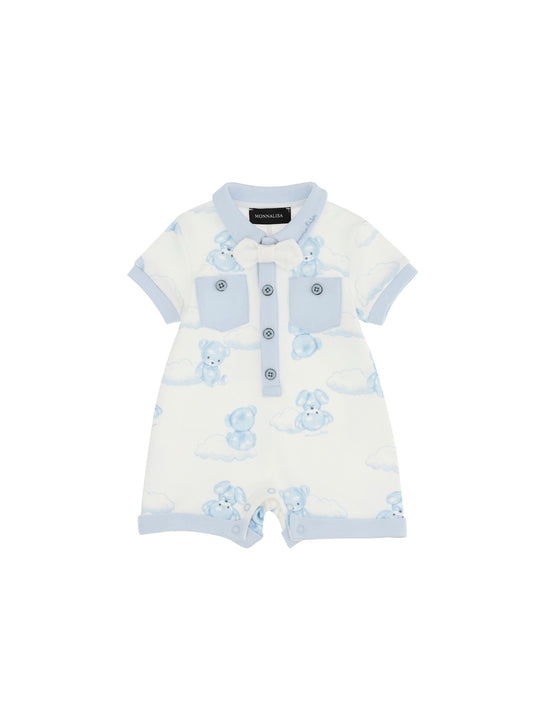 Daydreamer Short Romper with Bowtie