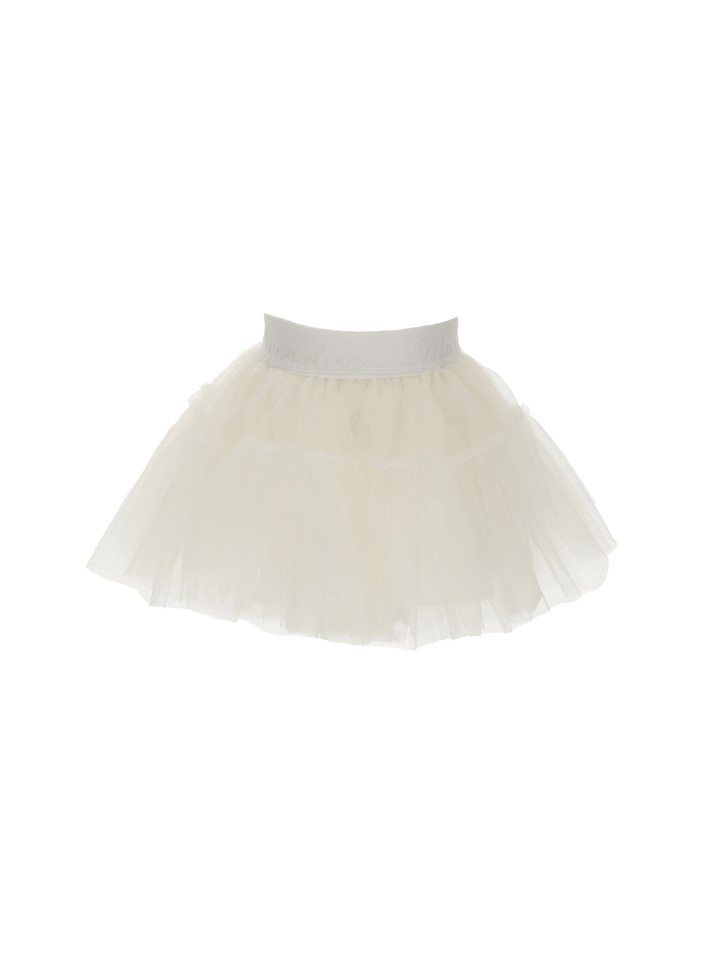 Tulle Skirt Off-White/ Camel