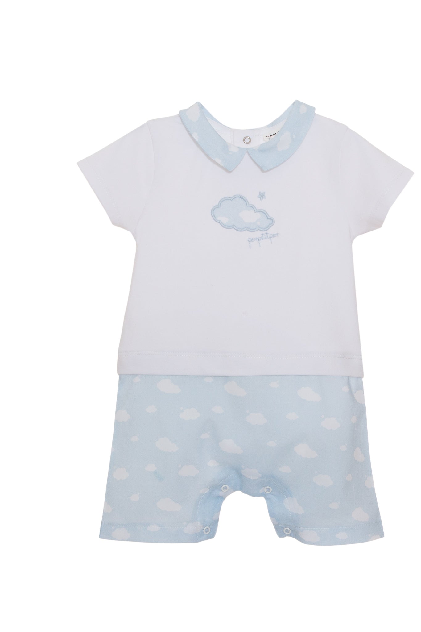 Short Romper with Clouds