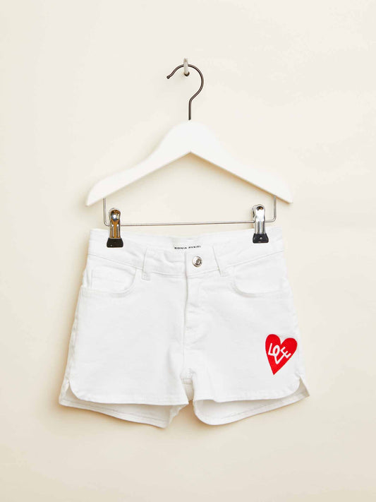 White Denim Mandy Shorts