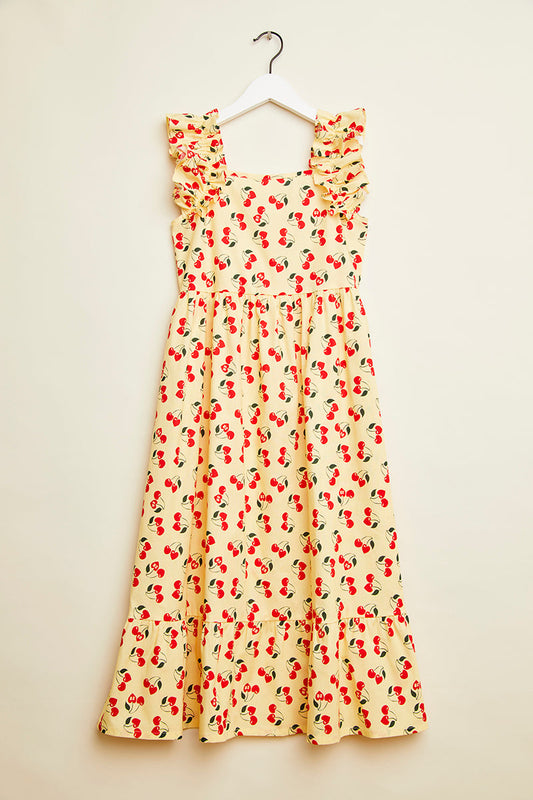 Monia Dress with Cherries