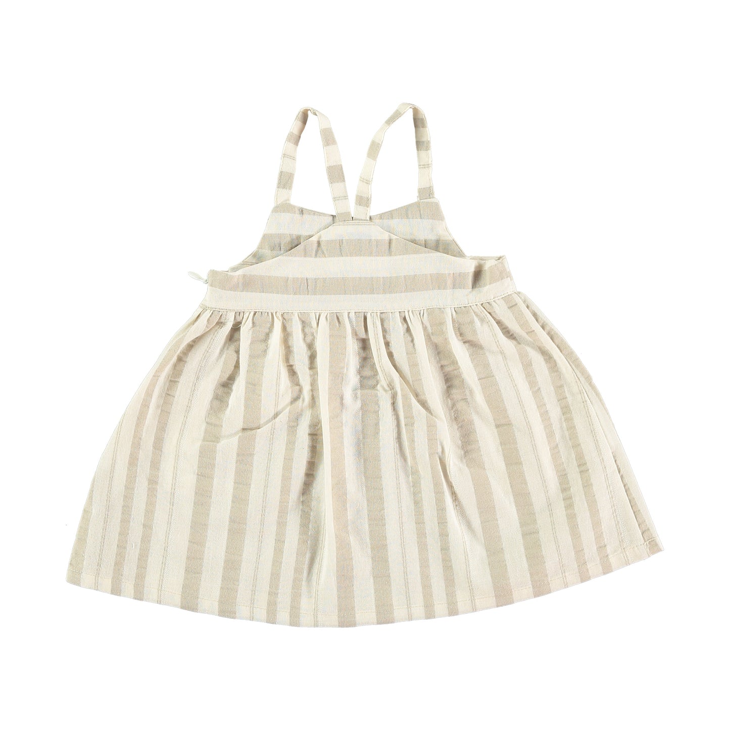 Striped Dress Sand Organic Cotton