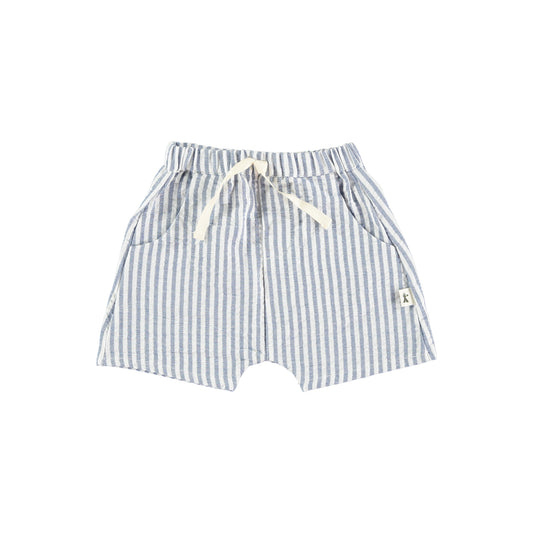 Striped Shorts White/ Light blue