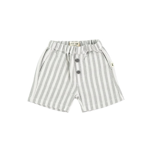 Striped Shorts White/ Light Grey