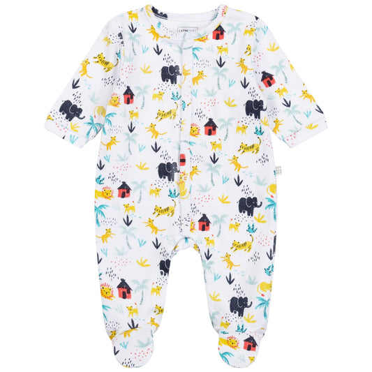 Safari Animals Romper Organic Cotton