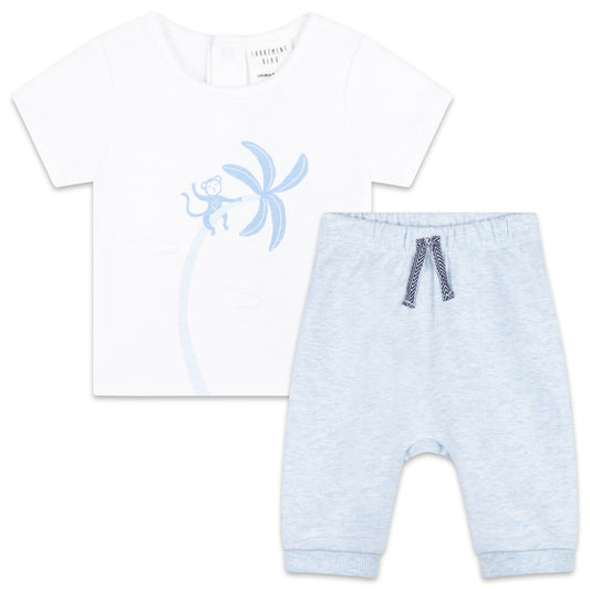 Monkey on a Tree T-Shirt and Sweatpants Set Organic Cotton