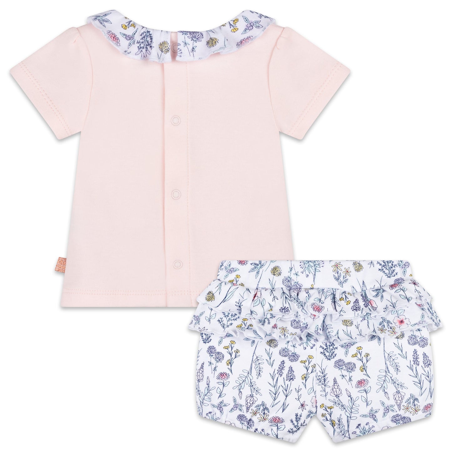 Flowers T-Shirt and Bloomers Set Organic Cotton